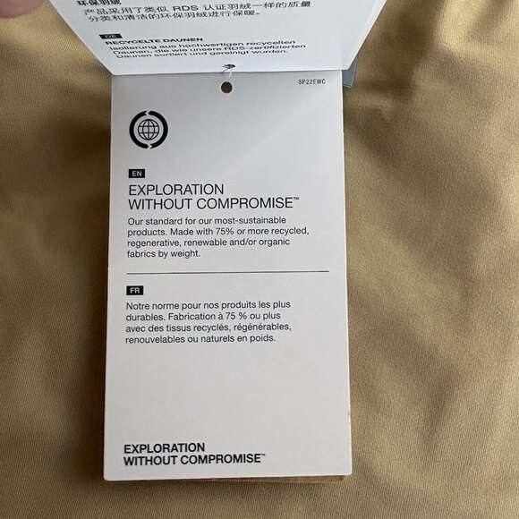 The North Face Mountain Range Down Parka Coat Khaki Stone Sz XXL NWT $400 - Picture 15 of 16